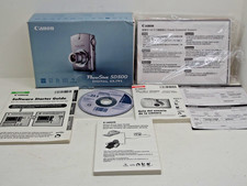 Canon Powershot SD 500 Digital Elph Box And Manuals ONLY *