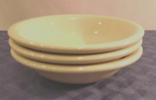 Set of 3 FIESTA Small Fruit  Bowls in Retired Ivory.  New