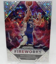 2020-21 Panini Prizm - Fireworks Ben Simmons #4 Fast Break Prizm