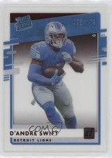 2020 Panini Chronicles Clearly Donruss Rated Rookie Red /199 D'Andre Swift uk2