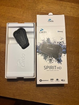 Cardo Spirit HD Bluetooth Motorrad Sprechanlage - Einzel-Set