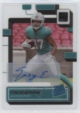 2022 Panini Clearly Donruss Rated Rookie Auto Erik Ezukanma #89 Auto 0l8y