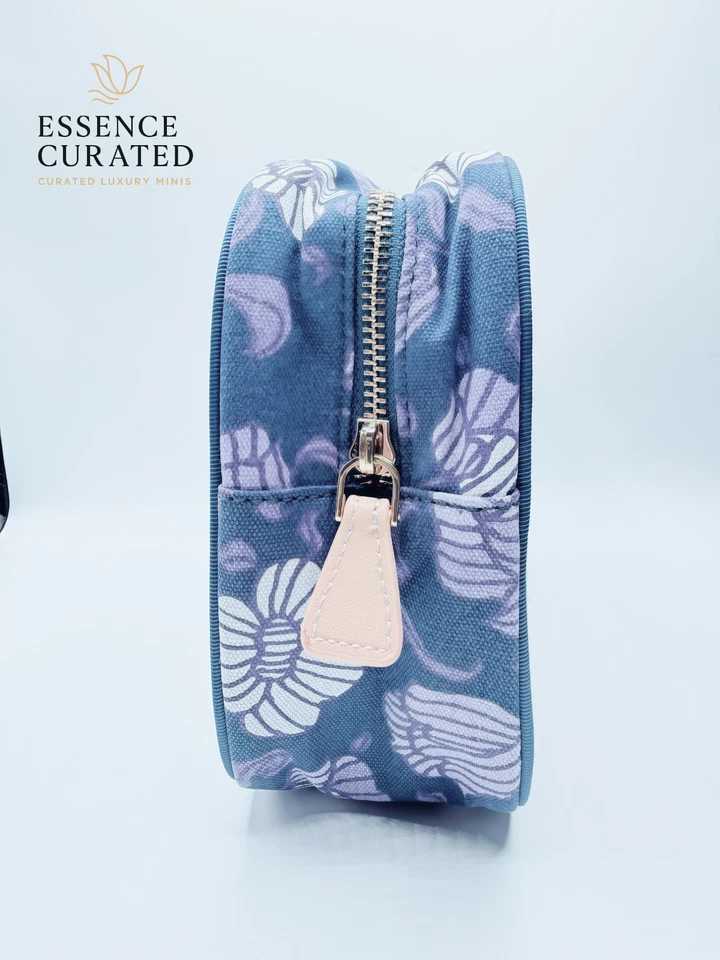 2 bolsas de cosméticos Estee Lauder x AERIN púrpura floral 25x18x7 cm (9,8x7,1x2,8 pulgadas) Foto 4 de 4