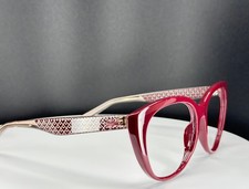 VTG LACOSTE L832S 604 Unisex Burgundy Round Full Rim Eyeglasses FRAMES ONLY