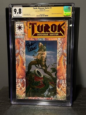 Turok, Dinosaur Hunter #1 (Valiant 1993) CGC 9.8!! Bart Sears Signature!!!