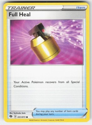 Full Heal 051/073 Uncommon Champion's Path Pokemon Near Mint