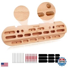 VERTIPEAK Wooden Hangboard Climbing Fingerboard with Mounting Kit Basic 