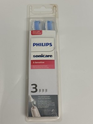Philips Sonicare HX6053/64 Sensitive Brush Heads 3 Pack Ultra Soft New Defect