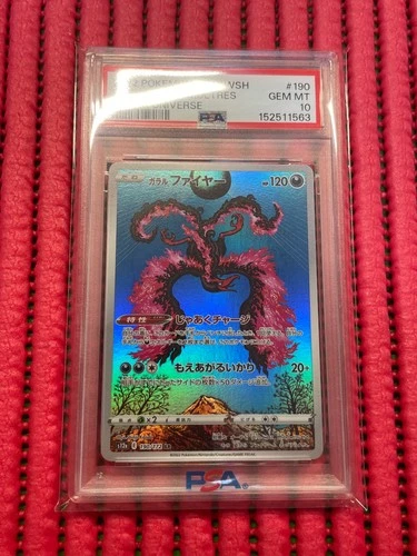 PSA 10 GALARIAN MOLTRES 190/172 VSTAR UNIVERSE POKEMON JAPANESE h334