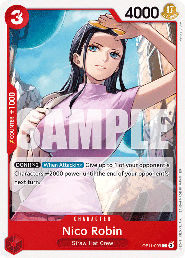 Nico Robin OP11-009 A Fist of Divine Speed Regular (C)