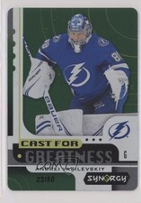 2019 Synergy Cast for Greatness Achievements Green 22/50 Andrei Vasilevskiy 2d8