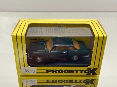 PROGETTO K 041B ALFA ROMEO GIULIA SPRINT GT 1963 -GREEN 1:43- GOOD IN BOX