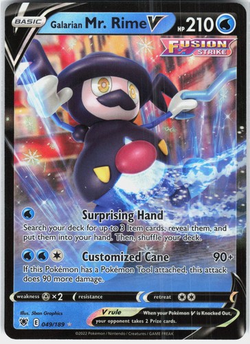 Galarian Mr. Rime V [Pokemon SWSH10: Astral Radiance - 049/189] EN NM