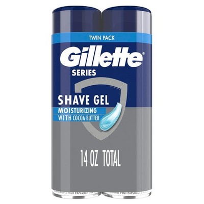 Gillette Series 3X Action Moisturizing Shave Gel 7 Oz Pack of 2