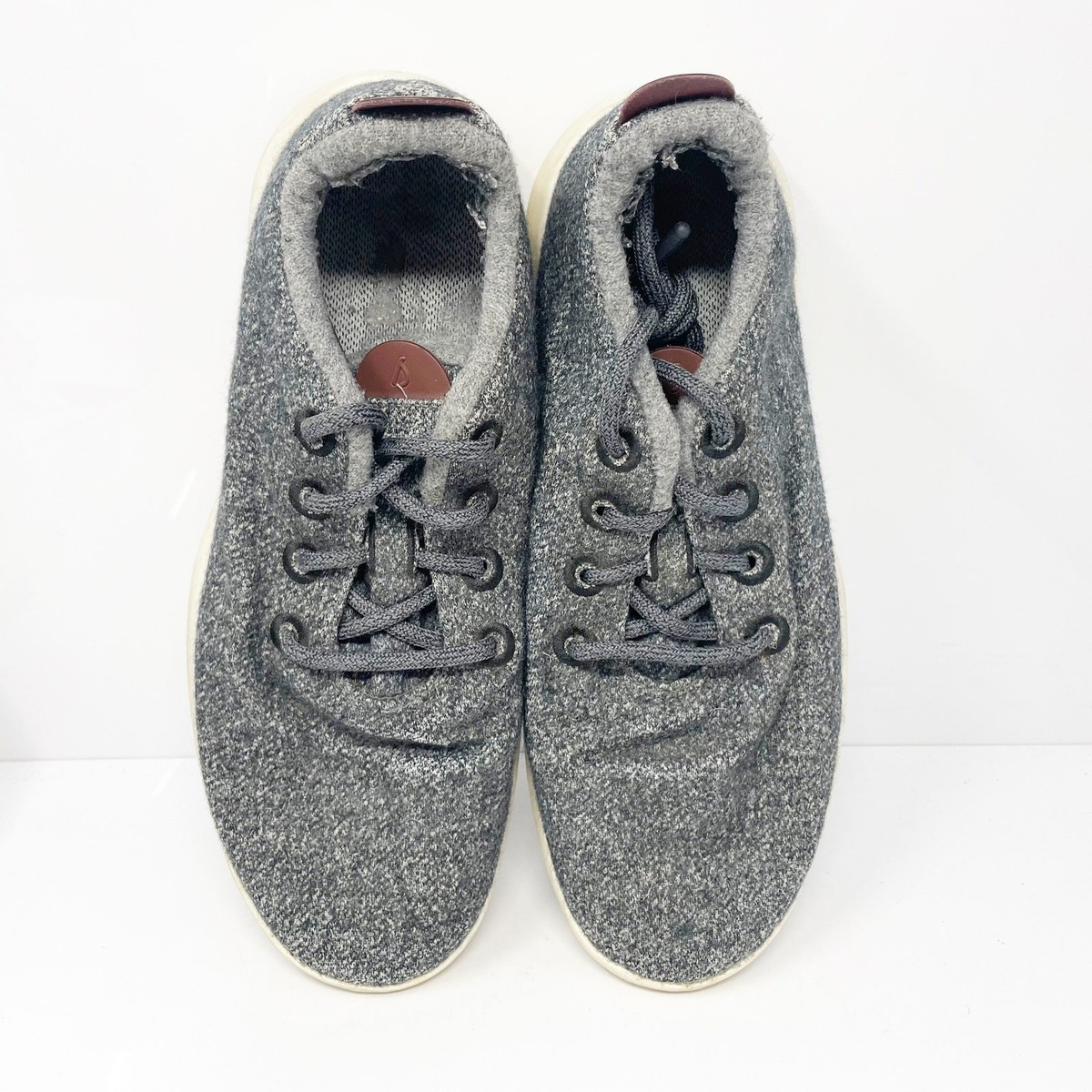 Allbirds Dark Gray Wool Sneakers Style 0521 NV1 Men\'s SZ11 Allbirds Wool Runners Mens 10 Dark Gray Running Shoes Lace  main image 3