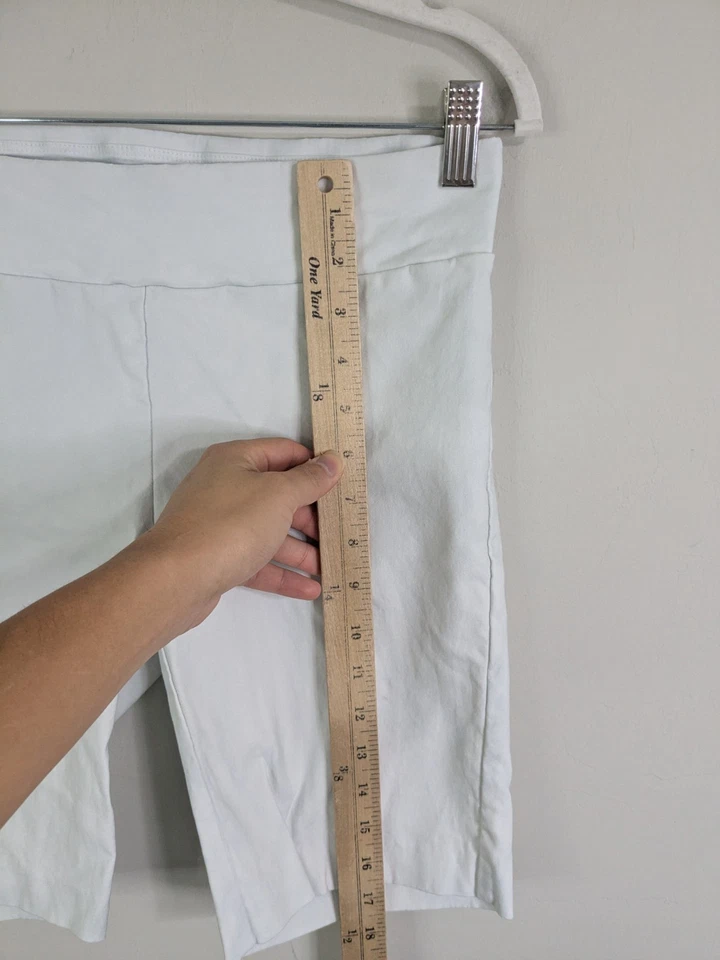 Pantalones Cortos J. McLaughlin Pull On Para Mujer 6 Blancos Elastizados Informales Foto 3 de 4