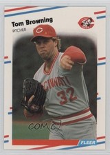 1988 Fleer Glossy Tom Browning #228 0s5