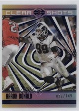 2018 Panini Illusions Clear Shots Blue 52/149 Aaron Donald #CS-AD nd3