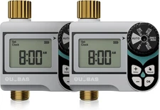 [2 Pack] Water Timer for Garden Hose, Automatic for Yard, Lawn, and Rain Barrel