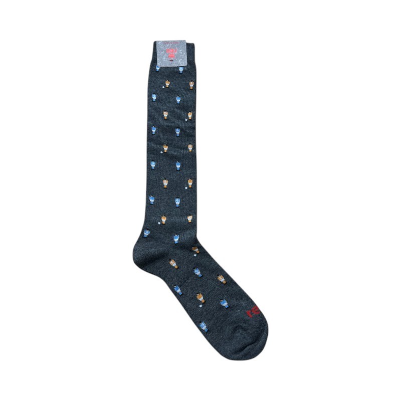 Mens Long Socks Red 64040G Gray Tar Pitch Foosball One Size 14390₽