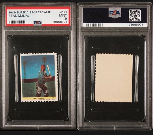 Stan Musial #191 card from 1949 Eureka Sportstamps