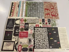 AUTHENTIQUE-OLD FASHIONED-Christmas/Holiday Scrapbook Kit, 12x12, stickers