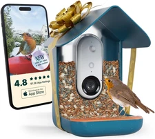 Birdbuddy PRO Non Solar Smart Bird Feeder with Camera - AI Bird Species Identifi