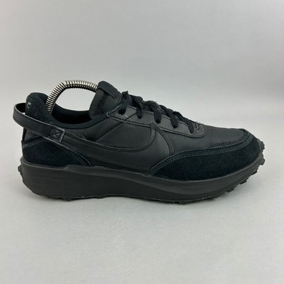 Nike Turnschuhe Herren UK 8 schwarz Wildleder Nylon LowTop Schnürung Plateausohle DH9522-002