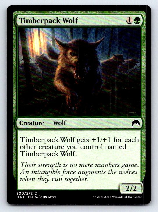 Timberpack Wolf Common Magic Origins Magic: The Gathering