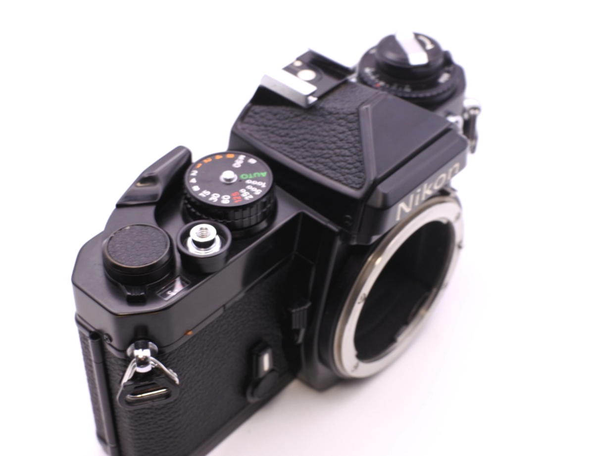 NEAR MINT] Nikon FE SLR 35mm Film Camera Black Body Only Works