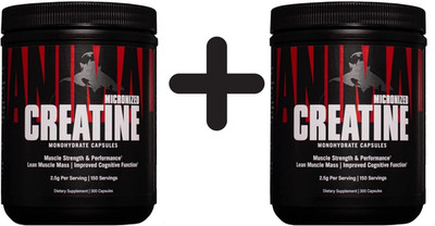 2 x Universal Nutrition Micronized Creatine Monohydrate (249,98 EUR/kg)