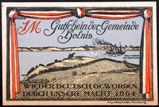 HOLNIS 1920  Plebiscite  w/o serial 1 Mark German Notgeld Complete