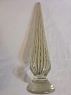 Vintage 16” Murano Style Latticino Art Glass Obelisk Sculpture Venetian Swirl...