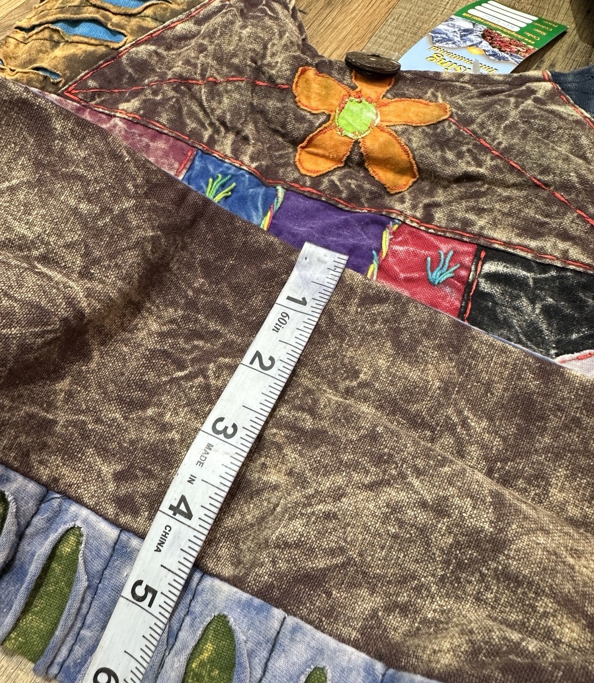 Rising International NWT Patchwork Slouch Bag Boh… - image 14