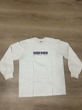 Supreme White The Real S-t Long Sleeve T Shirt Size Large Made In USA