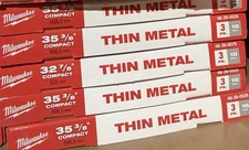 Milwaukee 48-39-0529 18 TPI Compact Portable Band Saw Blade 3-Pack - 35 3/8”