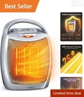 Compact 2-in-1 Heater Fan: Fast and Quiet Heating for Any Room Up to 200 Sq Ft