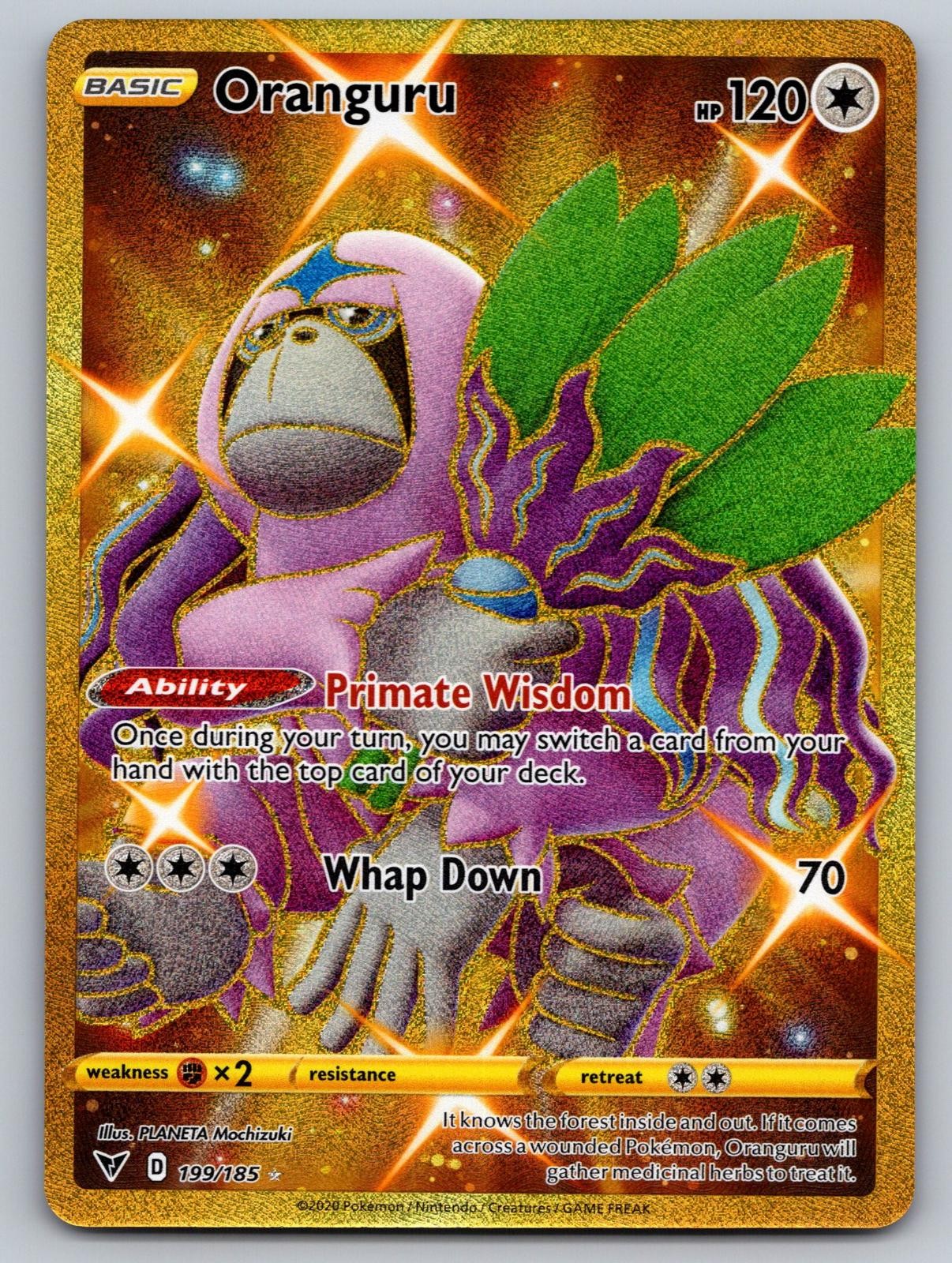 Oranguru 199/185 Secret Rare Vivid Voltage Pokemon Holo Near Mint