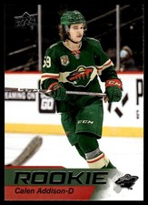 2021-22 Upper Deck NHL Star Rookies Box Set Calen Addison Minnesota Wild #9