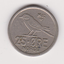 Norway 25 Ore 1962 as shown