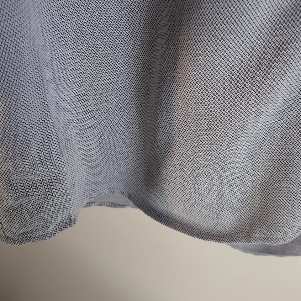 Винтажная мужская рубашка Bruno размер M 15,5 на замше серая мягкая с длинным рукавом на пуговицах - Изображение 4 из 4