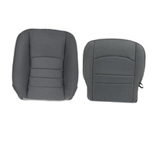 Driver Side Bottom and Top Lean Back Replacement Cloth Seat Cover Gray