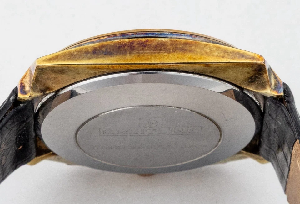 Breitling Top Time Cronógrafo - Vintage Cuerda Manual - Caja Cuadrada Chapada en Oro Foto 4 de 4