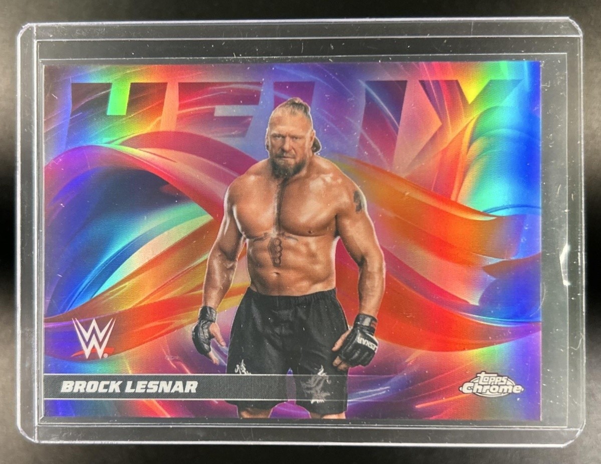 2026 Topps Chrome WWE Brock Lesnar Helix SSP #HLX-6