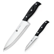Chef Knife - Kitchen Knives, 8 inch Chefs Knife, 4 inch Paring Knife, High Ca...