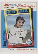 1982 Topps Kmart MVP Series Box Set Fred Lynn #27 te2