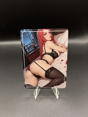 Kushina Naruto Waifu Card TCG Full Art Waifu Legends Custom Goddess Anime