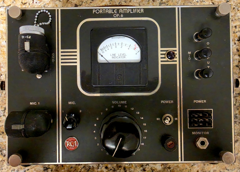 Vintage RCA Portable Amplifier OP-6 Microphone Preamp
