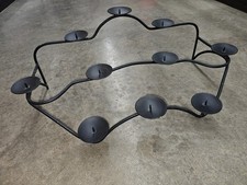 Fireplace Pillar 10 Candle Holder Candelabra Steel 27" x 16" x 10"
