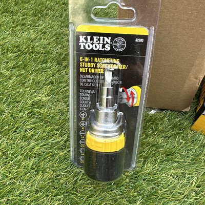 Klein 32593 6 in 1 Spezialeinsätze kurzer Schraubendreher